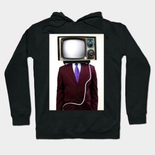 Suit Tube TV Man Hoodie